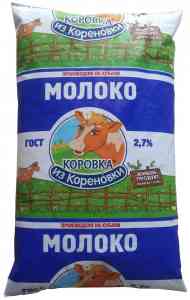 Молоко "Коровка из Кореновки" 2,7%